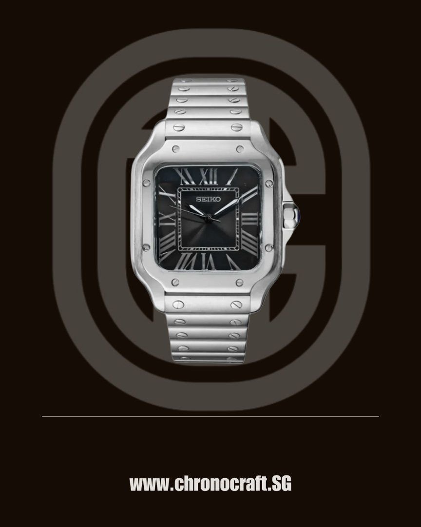 Seiko Santos Black Dial Mod