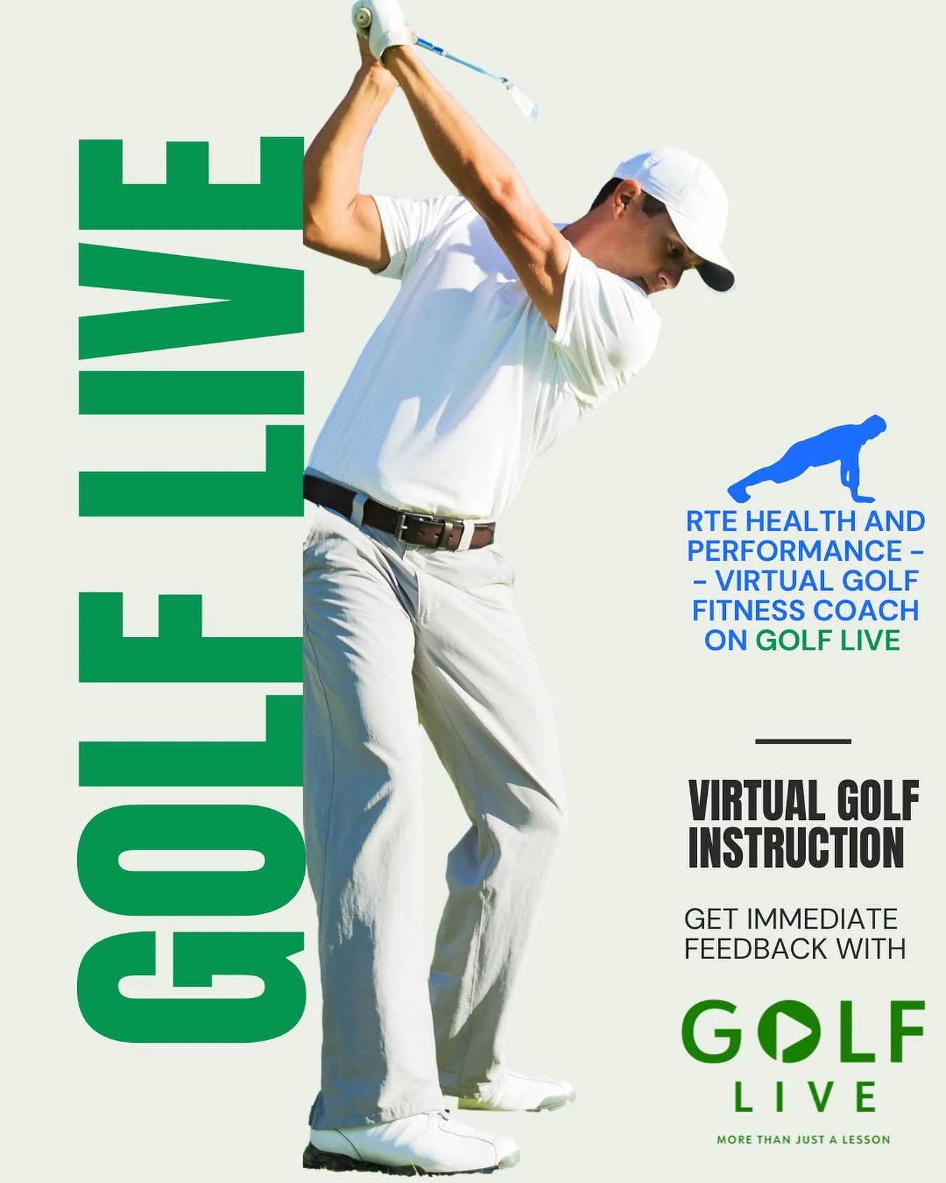 Download @golfliveapp, then find me for virtual golf fitness TPI screens and overall fitness! ⛳️ 🦾