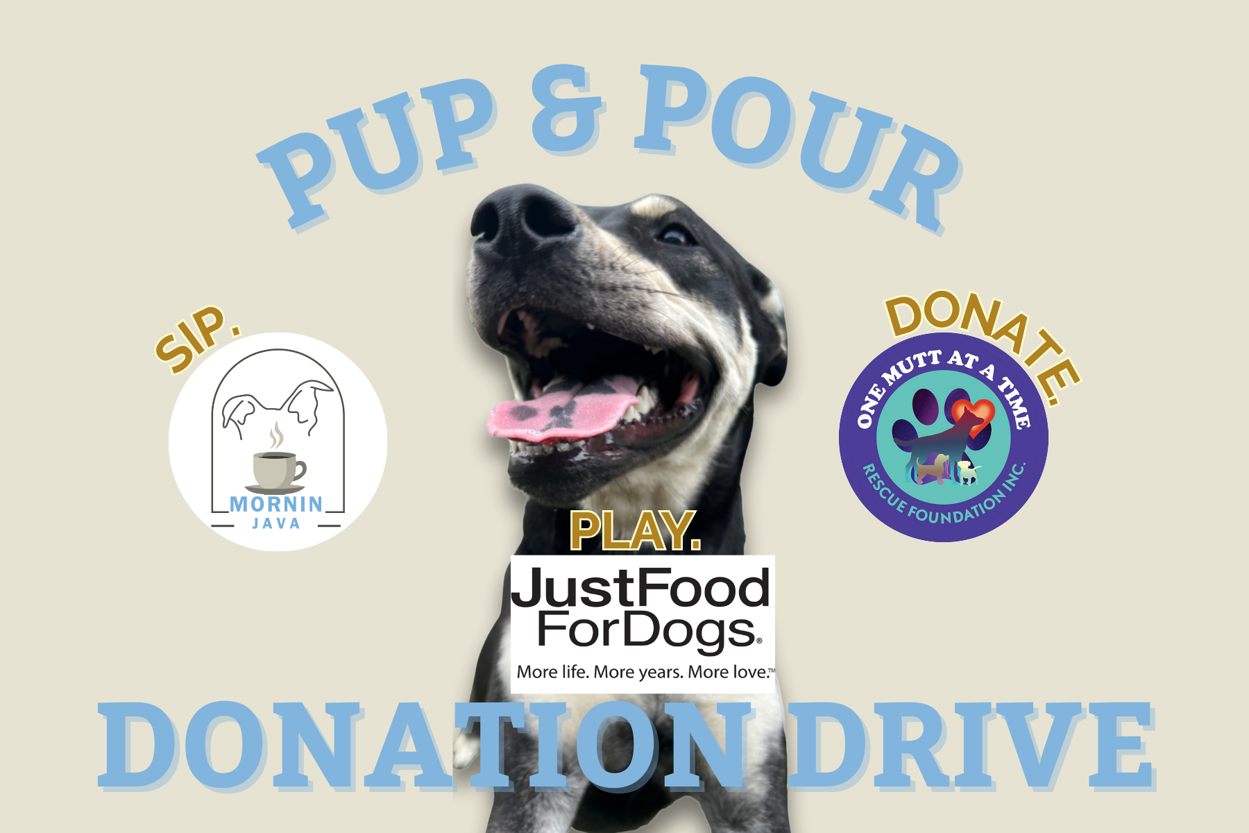 🎁 Pup &amp; Pour Donation Drive – Just Food For Dogs (Temecula)