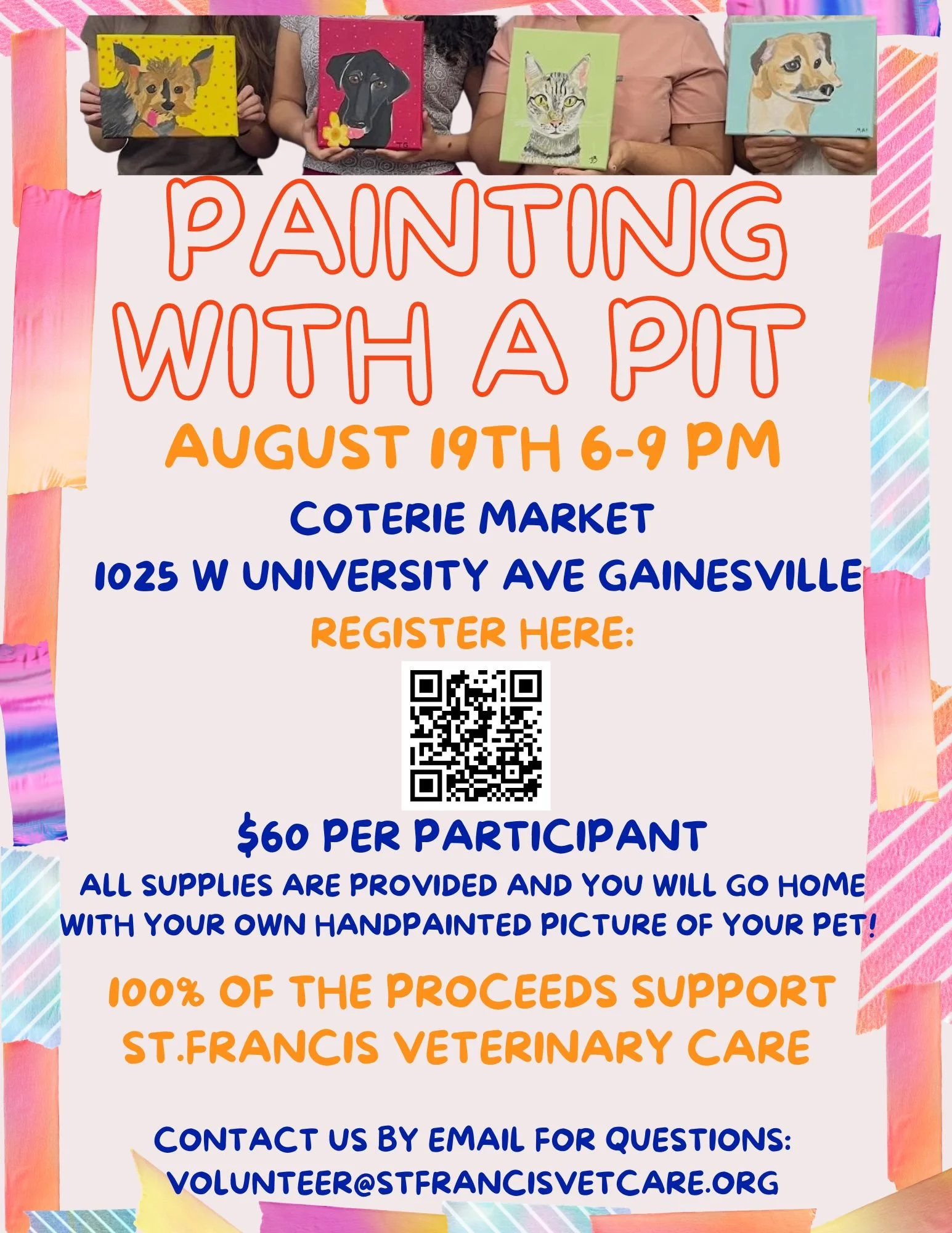 Painting with a Pit - Pet Portrait Session