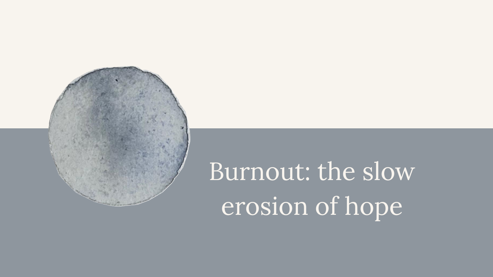 Burnout isn’t always about working too hard