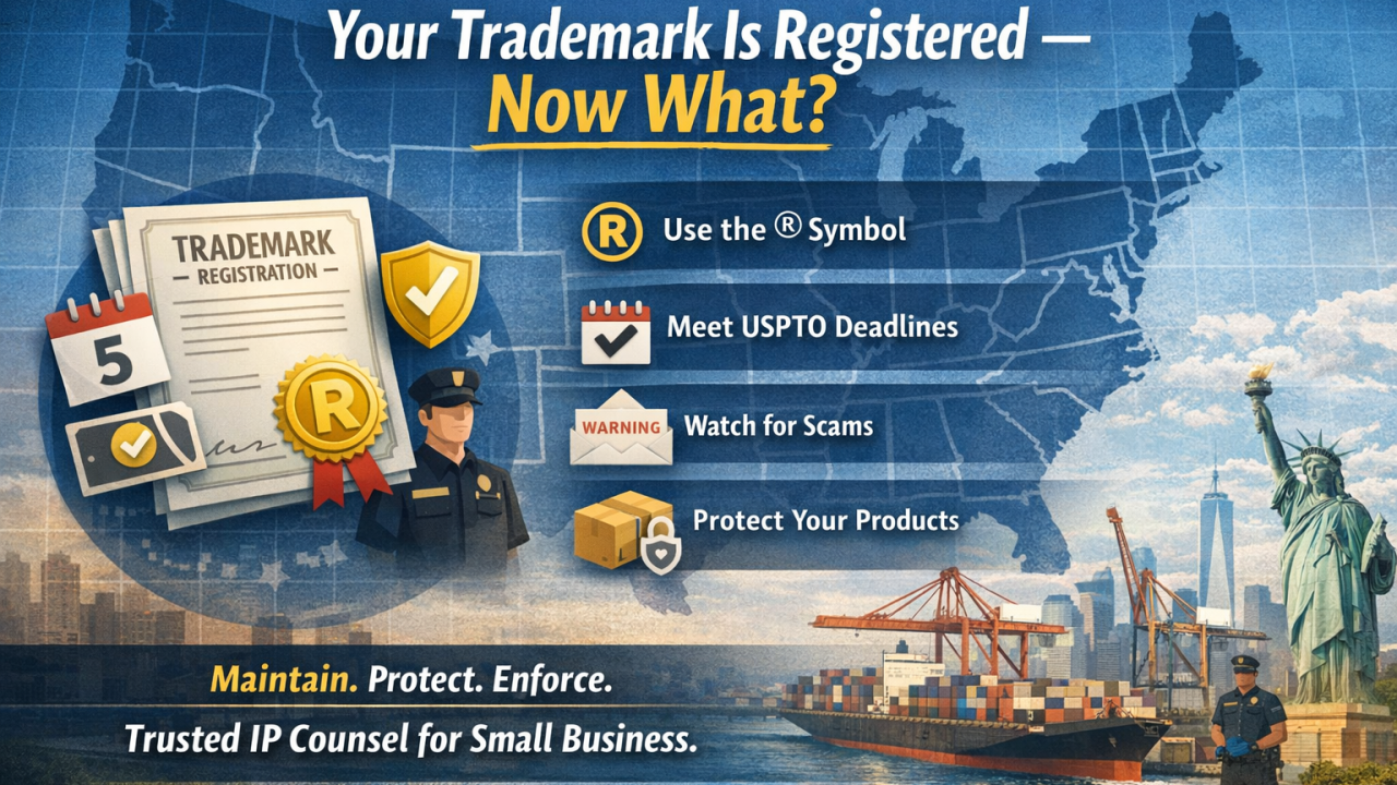 What to Do After Your Trademark Is Registered: A Small Business Guide to Protecting Your Brand