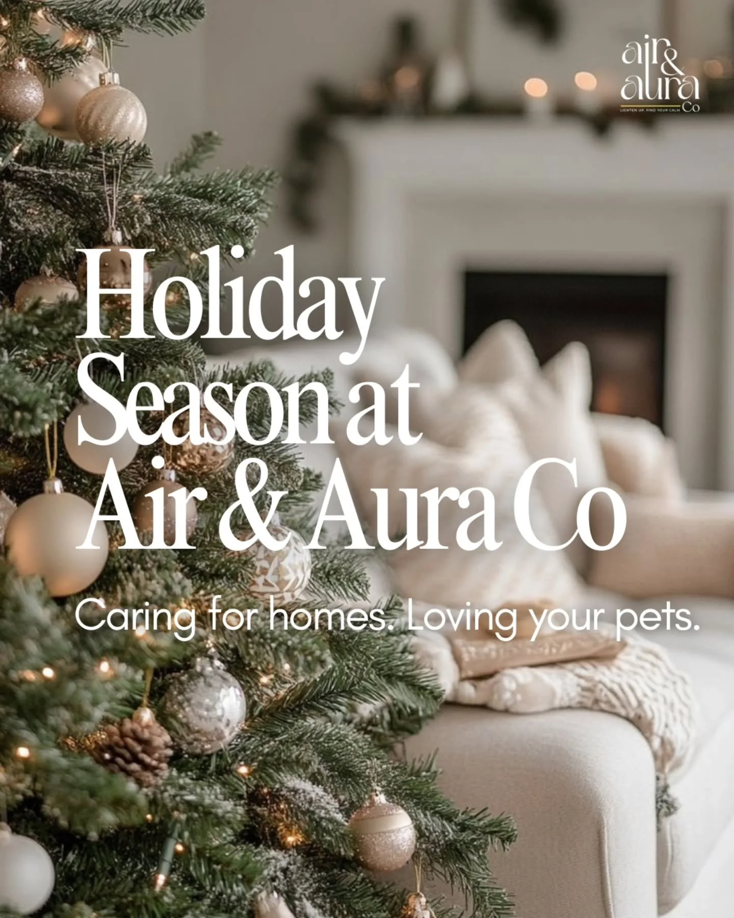 🎄The holiday rush is here, and our pet sitting and house sitting schedule is filling quickly!
If you need help this season, feel free to send us a message. We&rsquo;re here to support you and your pets all holiday long.

#airandaura #imyourperson #c