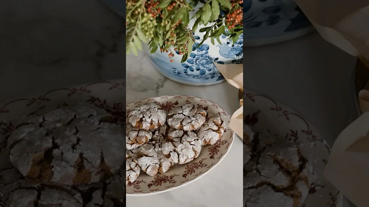 Gingerbread Crinkles | Recipe: Katie Calton | Food Stylist: Katie Calton | Videography: Laura Smith