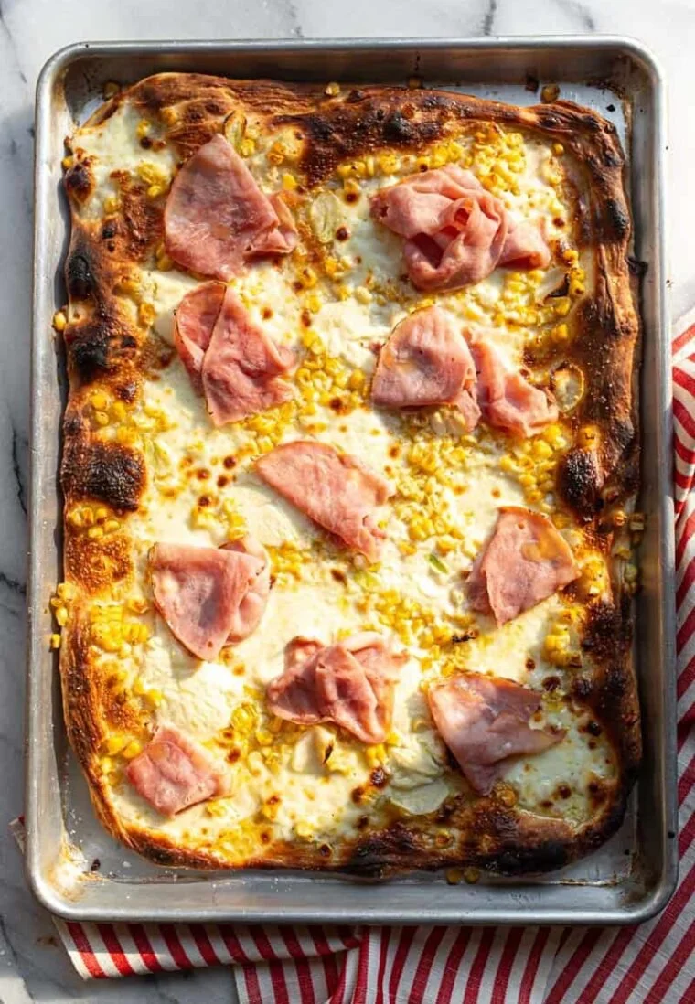 Sheet-Pan Corn Pizza
