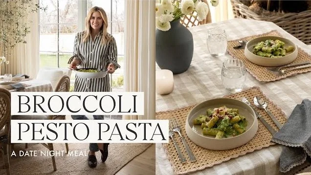 Broccoli Pesto Pasta | Recipe: Katie Calton | Food Stylist: Katie Calton | Videography: Laura Smith