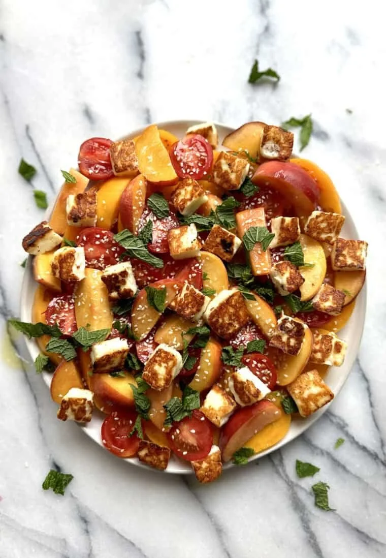 Tomato Peach Salad