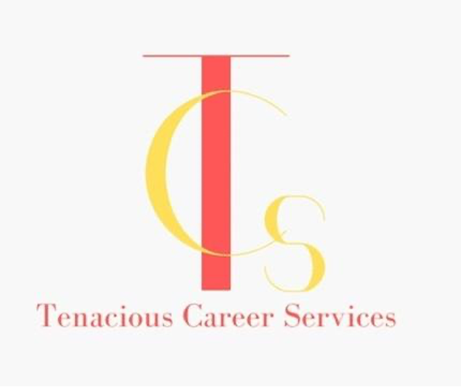 Business logo for Tenascious Career Services. A big Capital letter T in red and on top is a cpital letter C in yellow and to the left is a smaller capital letter s.