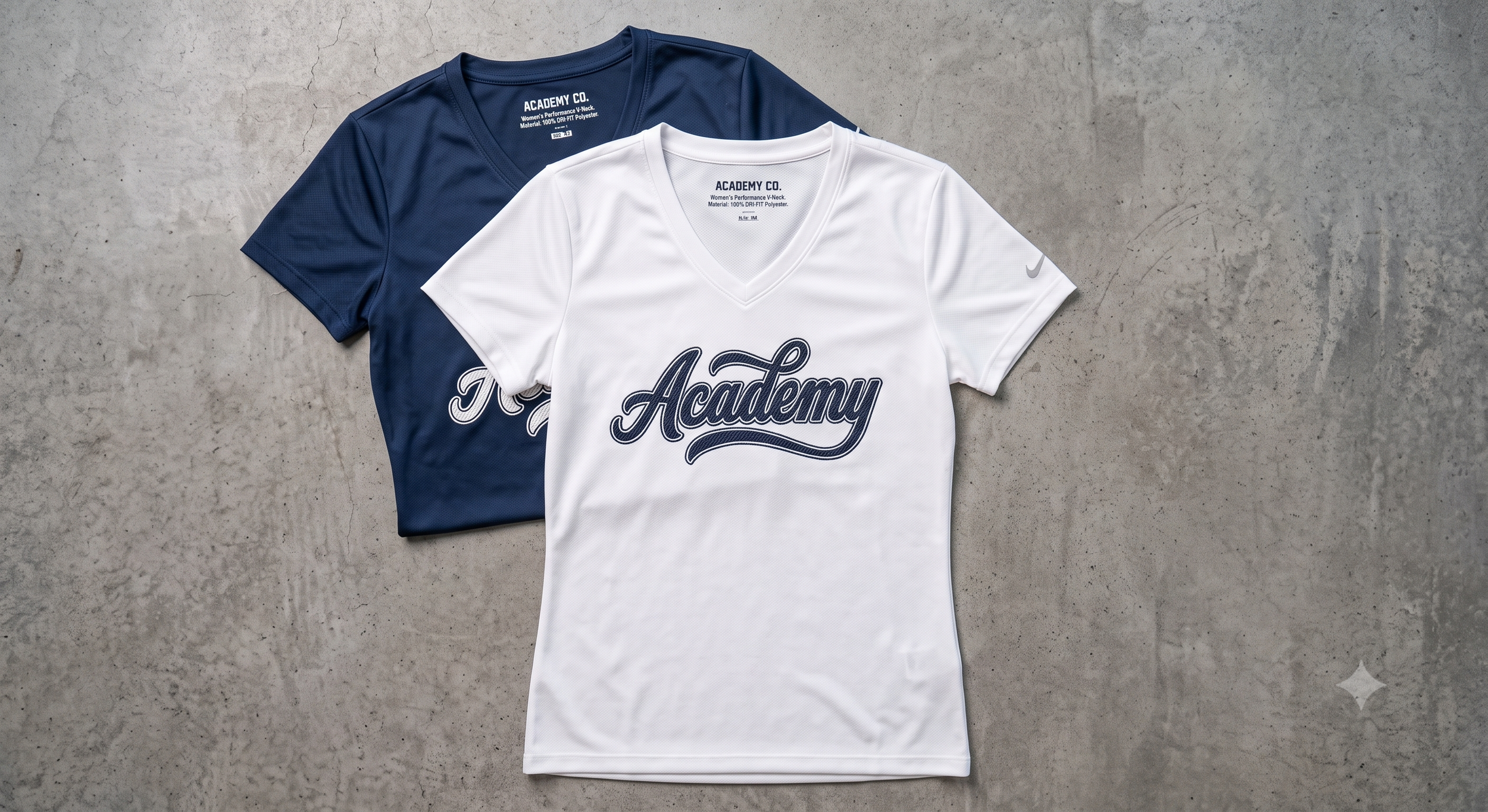 Academy Cursive V-Neck