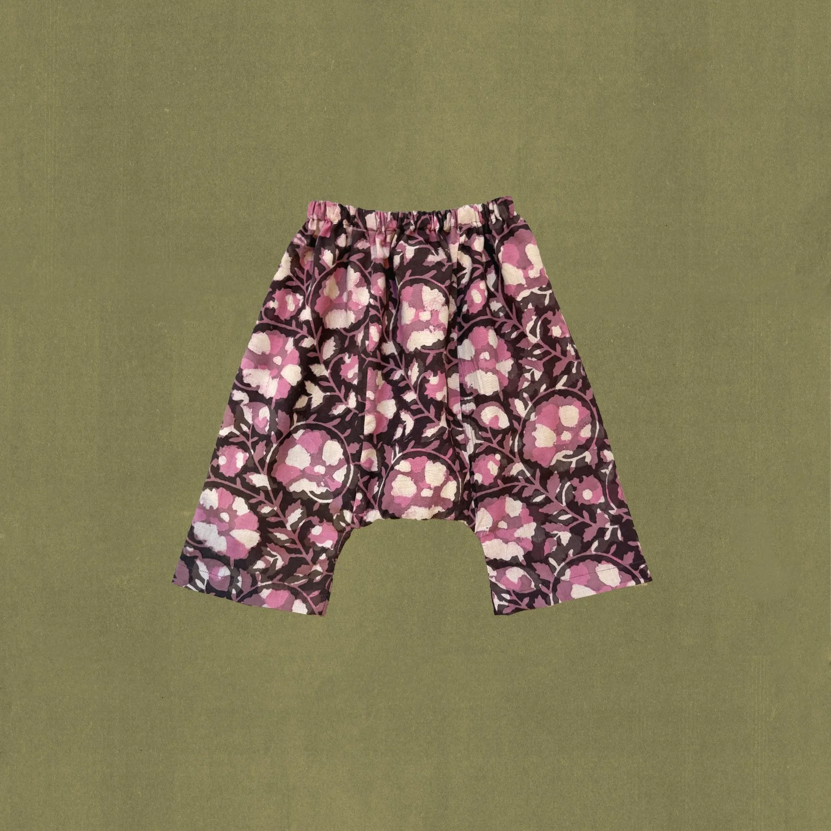 pink flowers pants