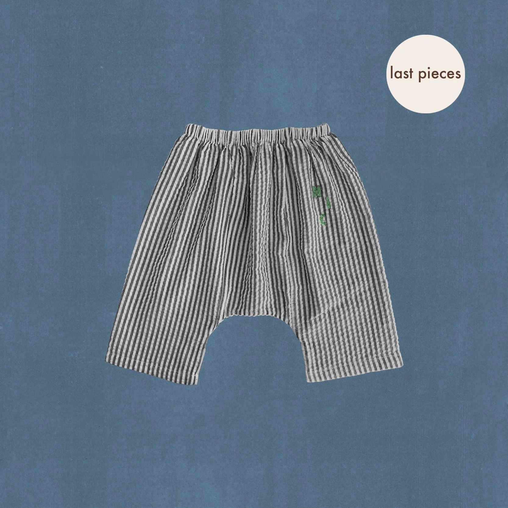 striped black and white pants