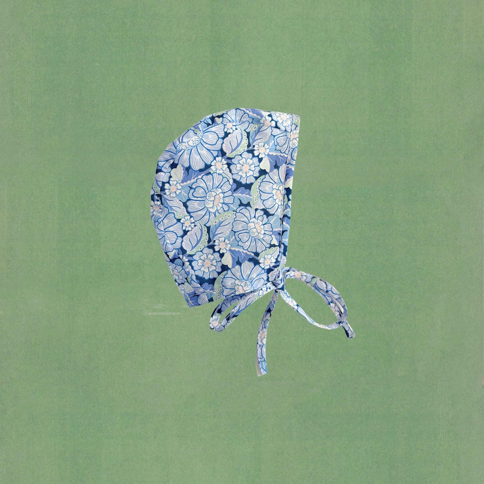 blue flowers bonnet