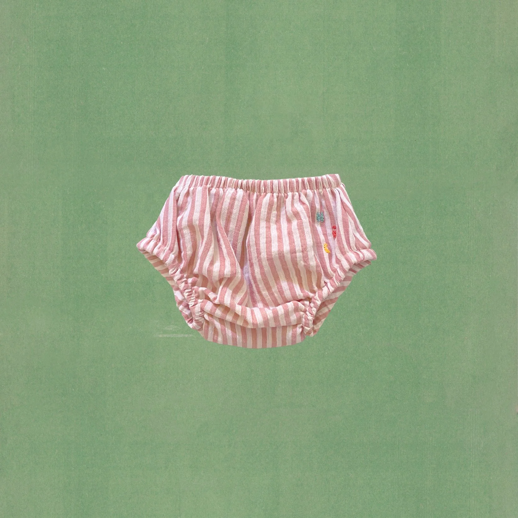 striped pink cotton bloomer