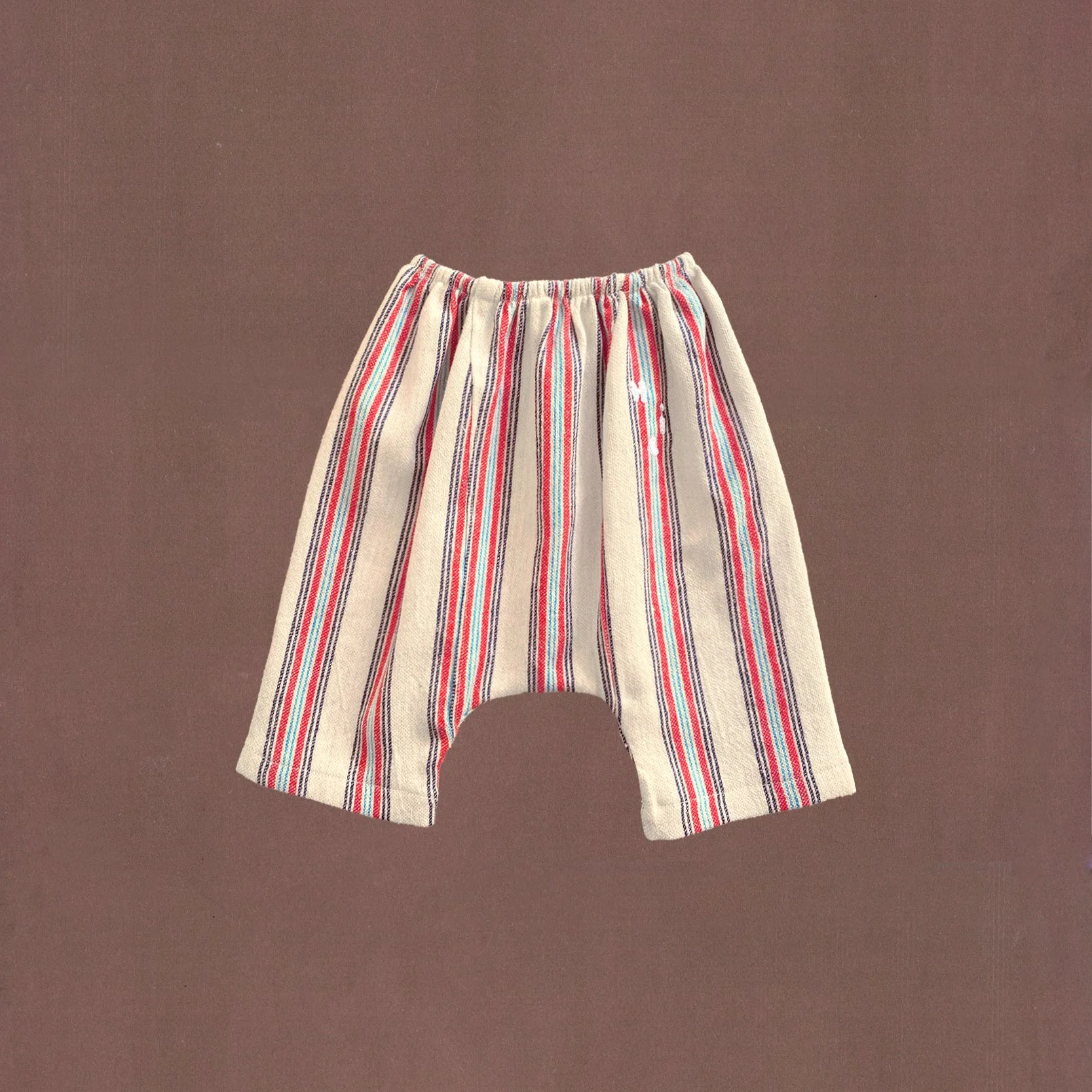 striped red and blue pants