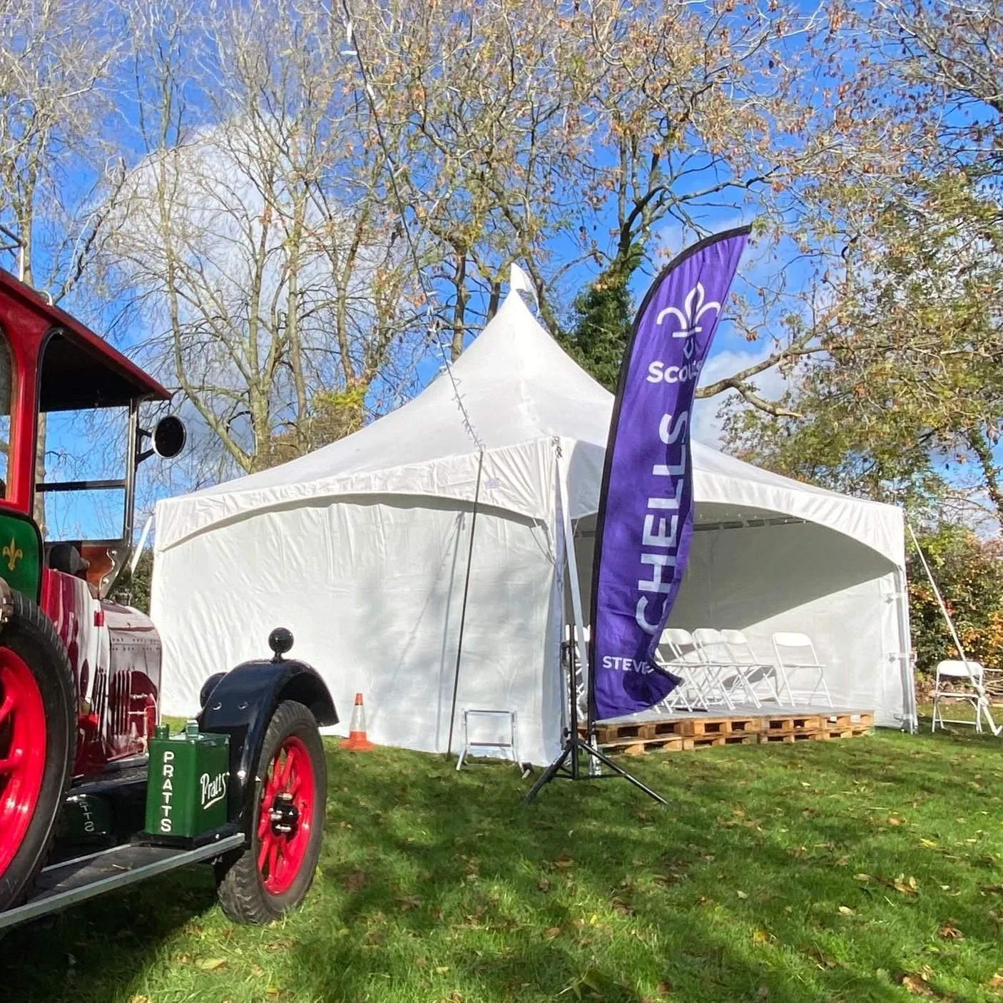 garden party 6x6m pagoda marquee hire
