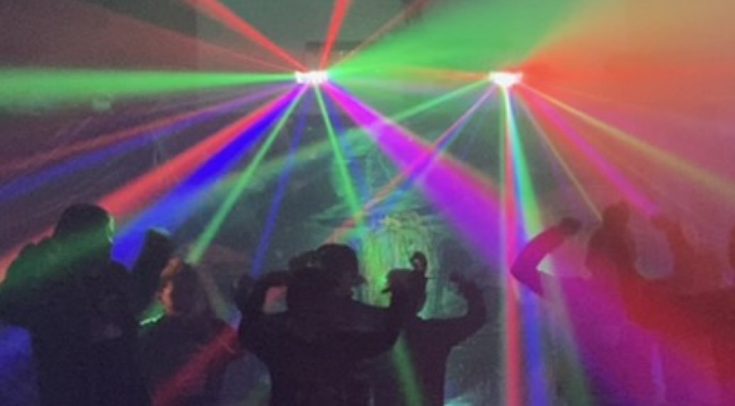 disco lights music hire party garden wedding event