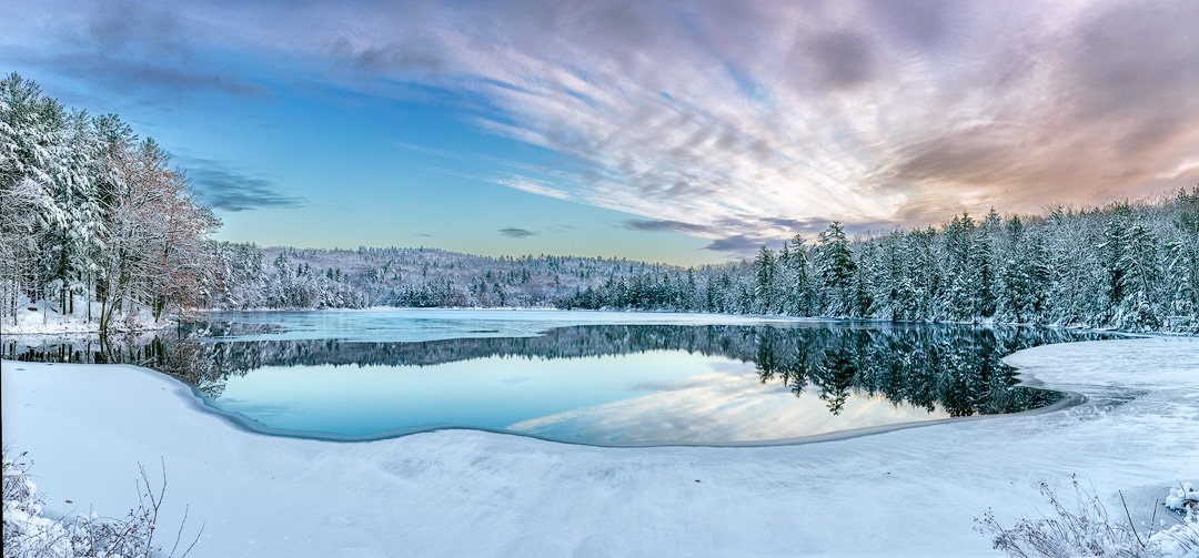 First Snow Rollins Pond [WEB]