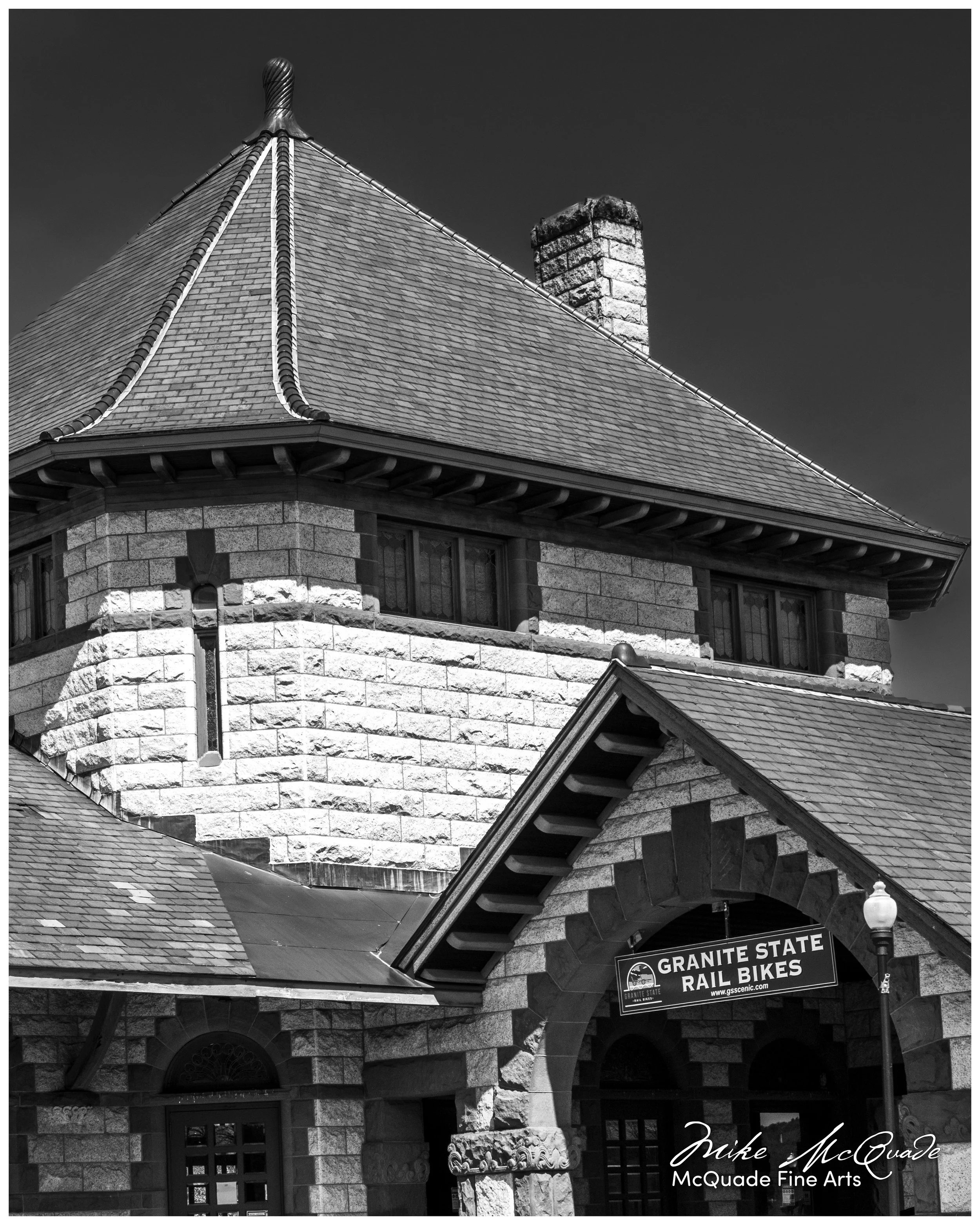 Laconia's old Railroad Station unique rooflines brings us back to an almost forgotten time.