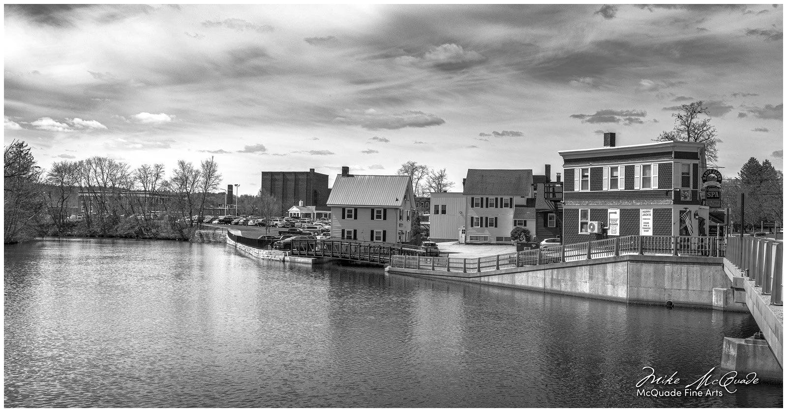 River view from Laconia's Church Street bridge.