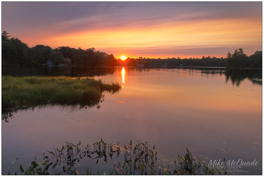 Sunset through the Smoke
Shellcamp Pond, Gilmanton NH