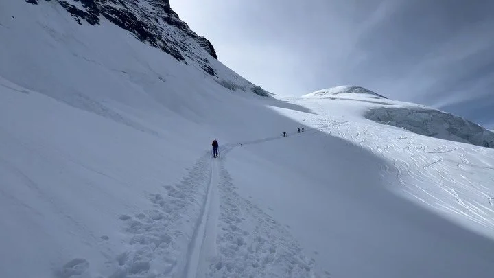 Beautiful scenery and great ski touring around Saas Fee last month. Looking forward to a lot of time on the skis next winter ⛷️