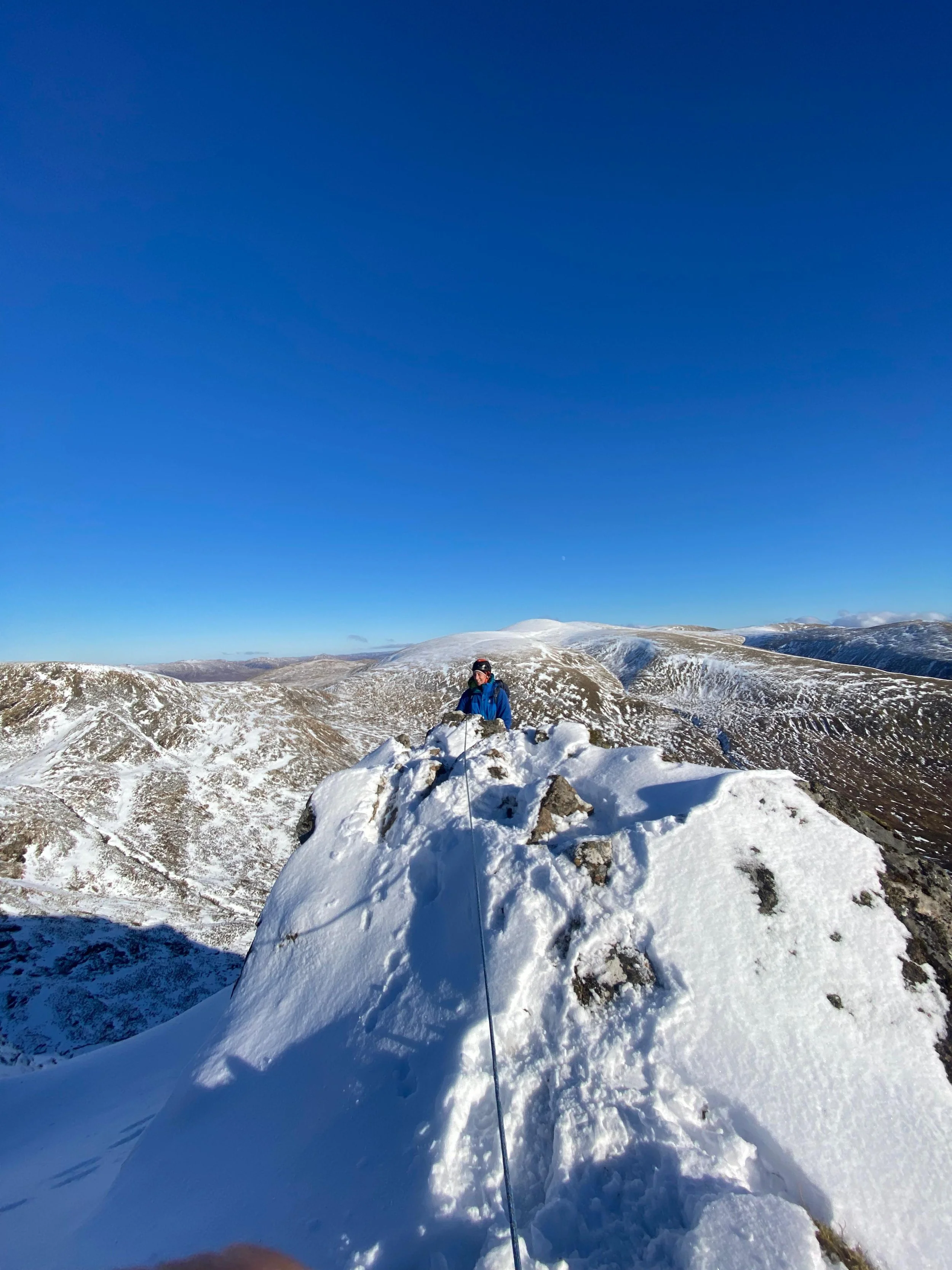 Winter mountaineering guiding