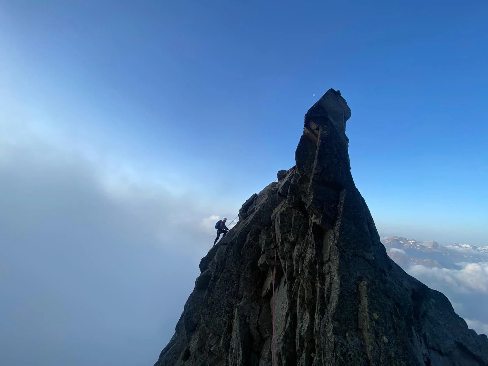 Beautiful sunset in the Alps