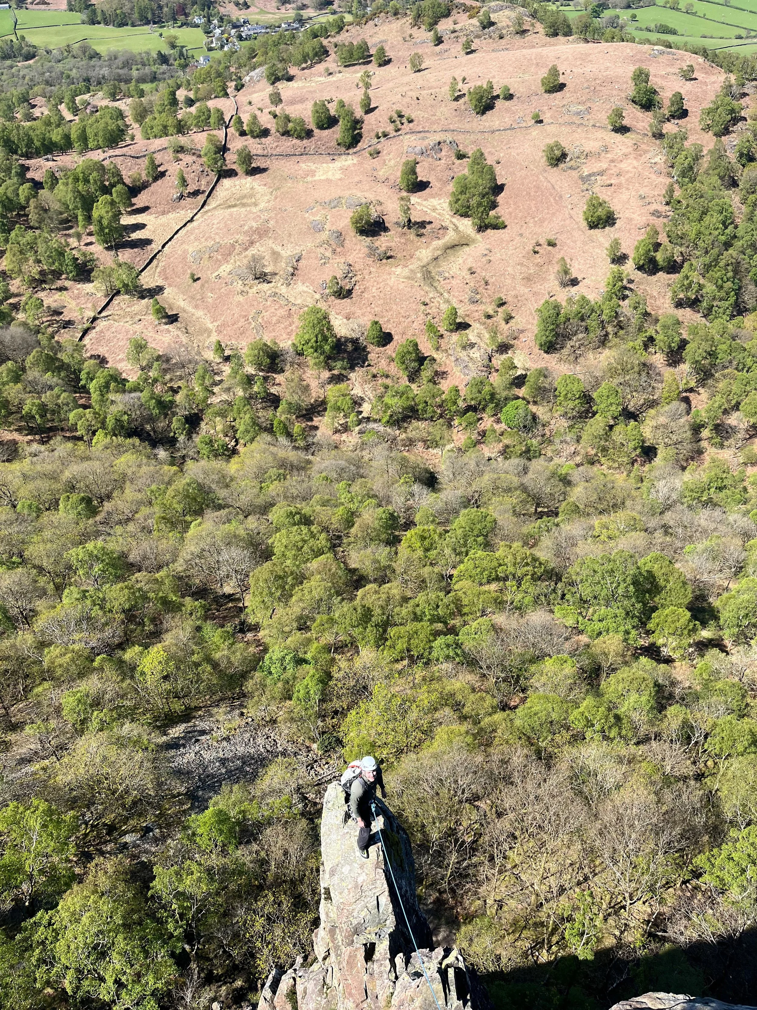 Rock Climbing Guiding on Troutdale Pinnacle, Borrowdale, Lake District