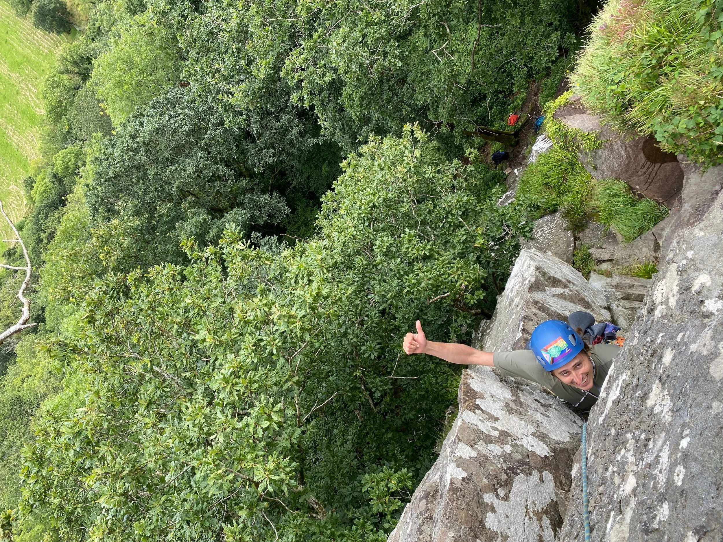 Andrew climbing in the Lake District
