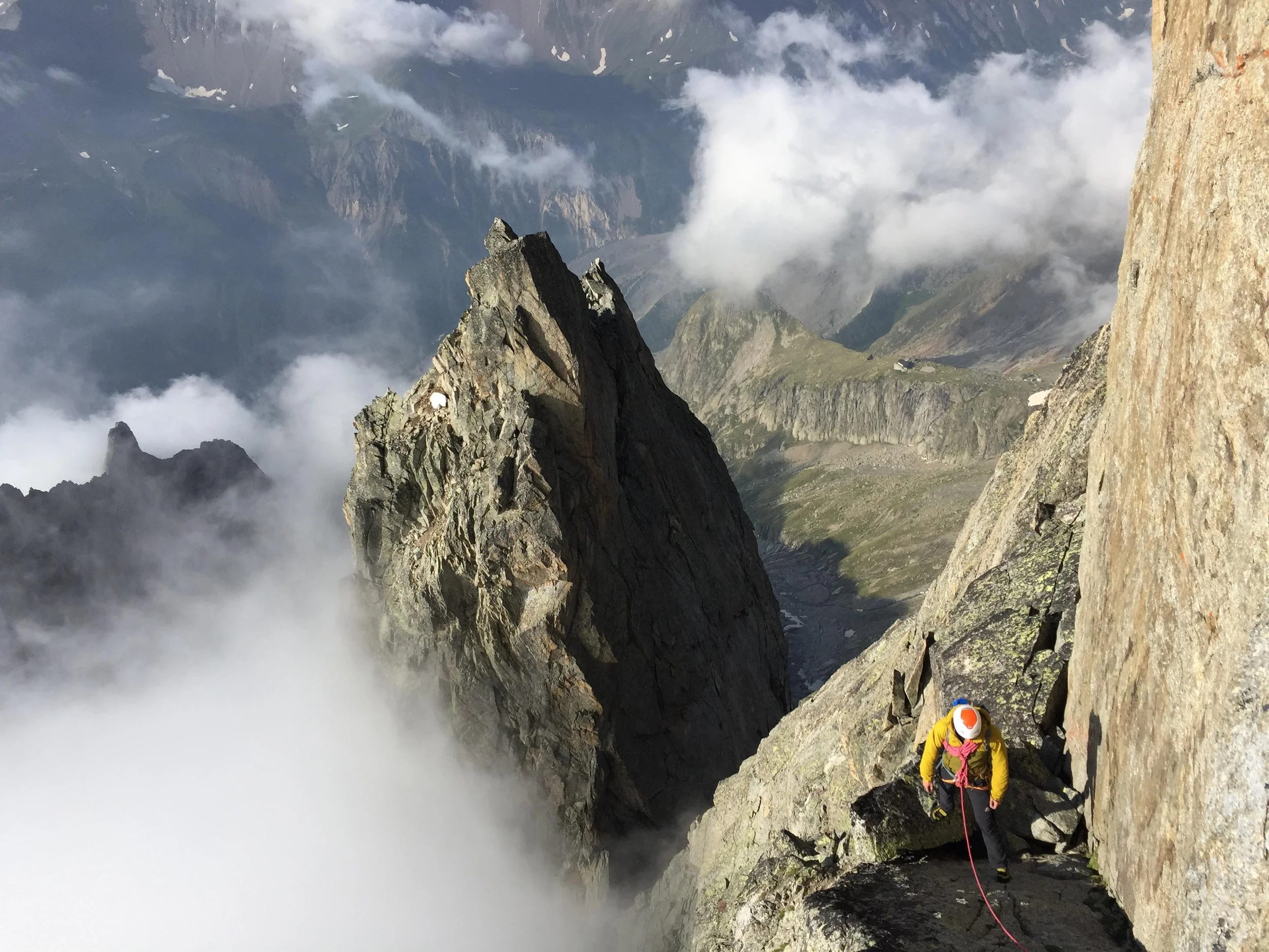 Alpine climbing in Italy