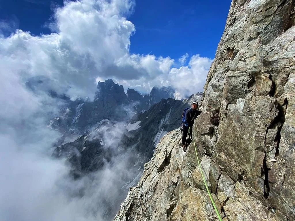Alpine climbing in the Ecrins