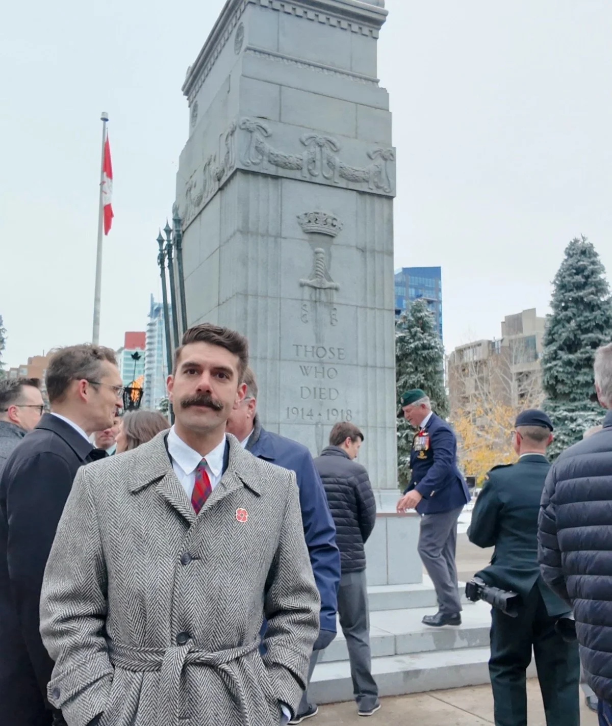 About 50 people gathered on a cold Sunday morning at the Calgary Cenotaph in Central Memorial Park to unveil a plaque commemorating the Afghanistan War and the contributions made by Canadians over those long years. 40,000 Canadians answered the call.