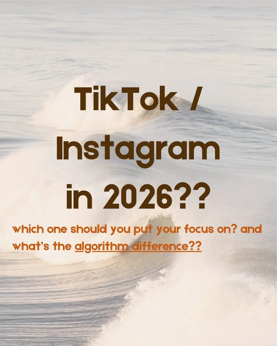 Most people just blame the algo when posting doesnt go right or as planned- I call B*ll 
Go through the slides and learn the Algorithms &amp; make them work FOR YOU! 🤝🌺💪🏽

#digitalmarketing #cmo #marketingstrategy #surfbrandstrategy #oceanbrandsm