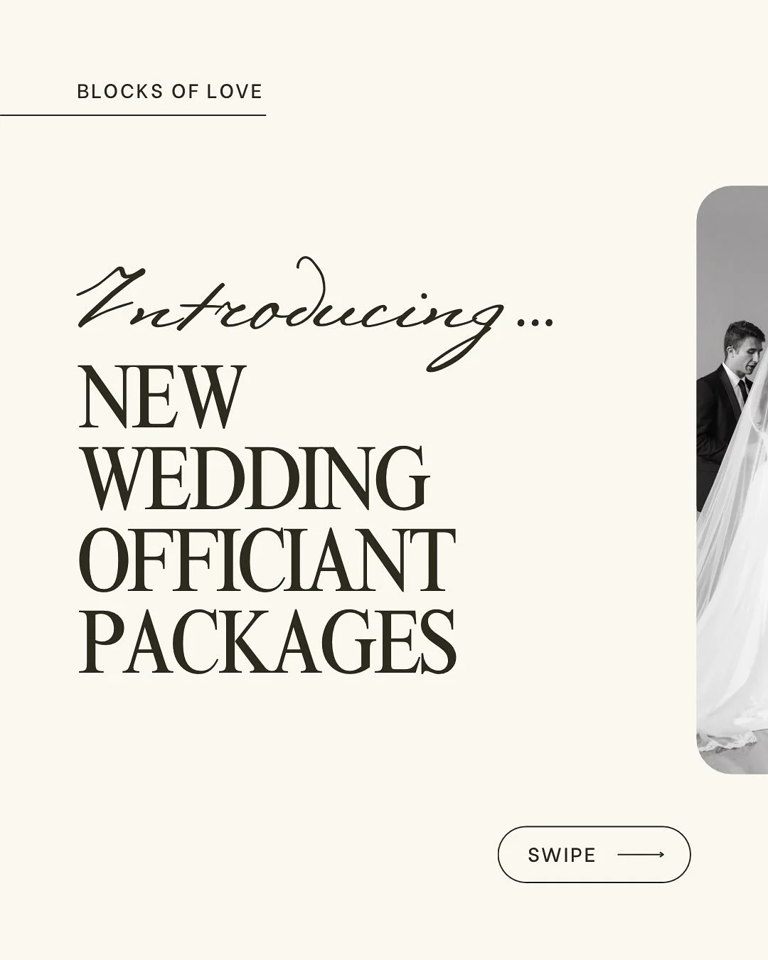 Introducing our new officiant package lineup ❤️&zwj;🔥 Our new packages are designed to fit any couple with any budget to deliver a dreamy ceremony ✨ Interested in learning more about a package? Shoot us a DM!