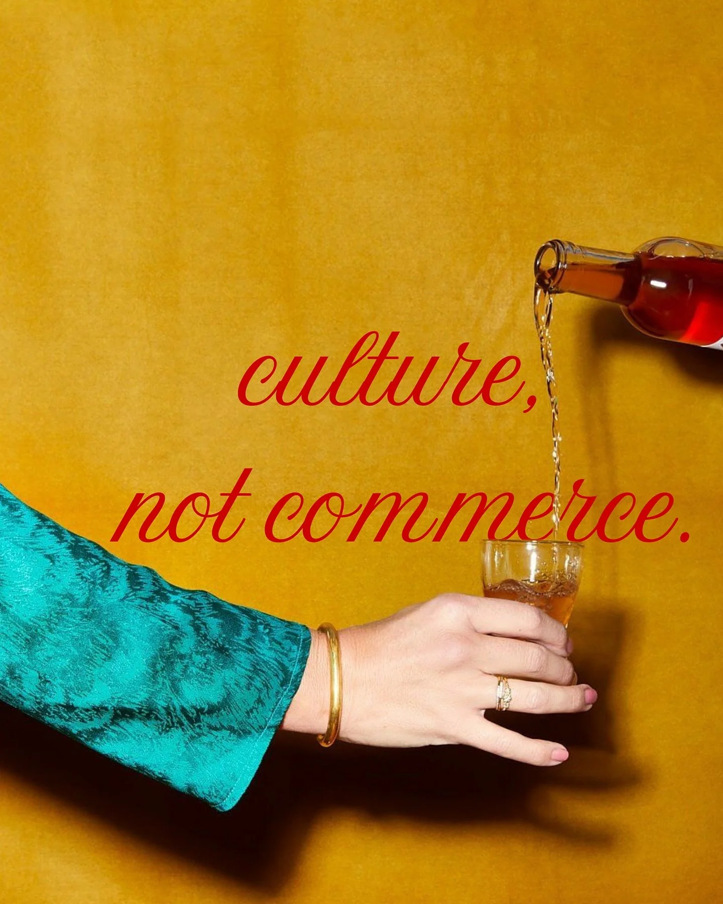 ⚡️What Does &ldquo;Culture, Not Commerce&rdquo; Mean?
At its core, &ldquo;Culture, Not Commerce&rdquo; is a declaration of our values:

We create work that speaks to human expression, not just sales metrics. We&rsquo;re here to move people, not just 