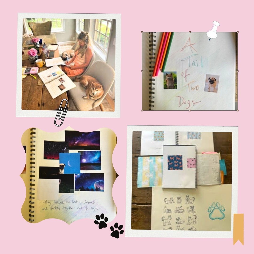Before there was a book&hellip; there was a notebook. 💛🐾

I wrote A Tale of Two Dogs during the quiet days of Covid, then tucked it away on a shelf &mdash; not realizing how much joy it would eventually bring. A few years later, I stumbled across m