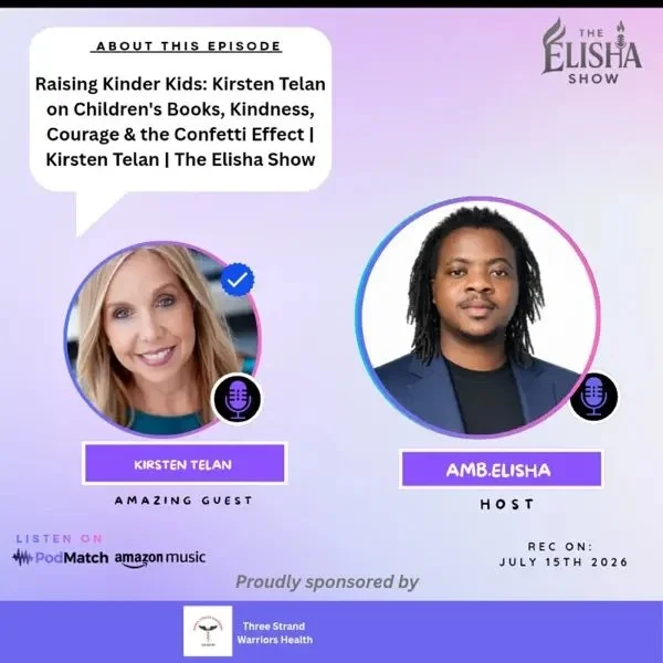 The Elisha Show Podcast Thumbnail with Kirsten Nelson Telan