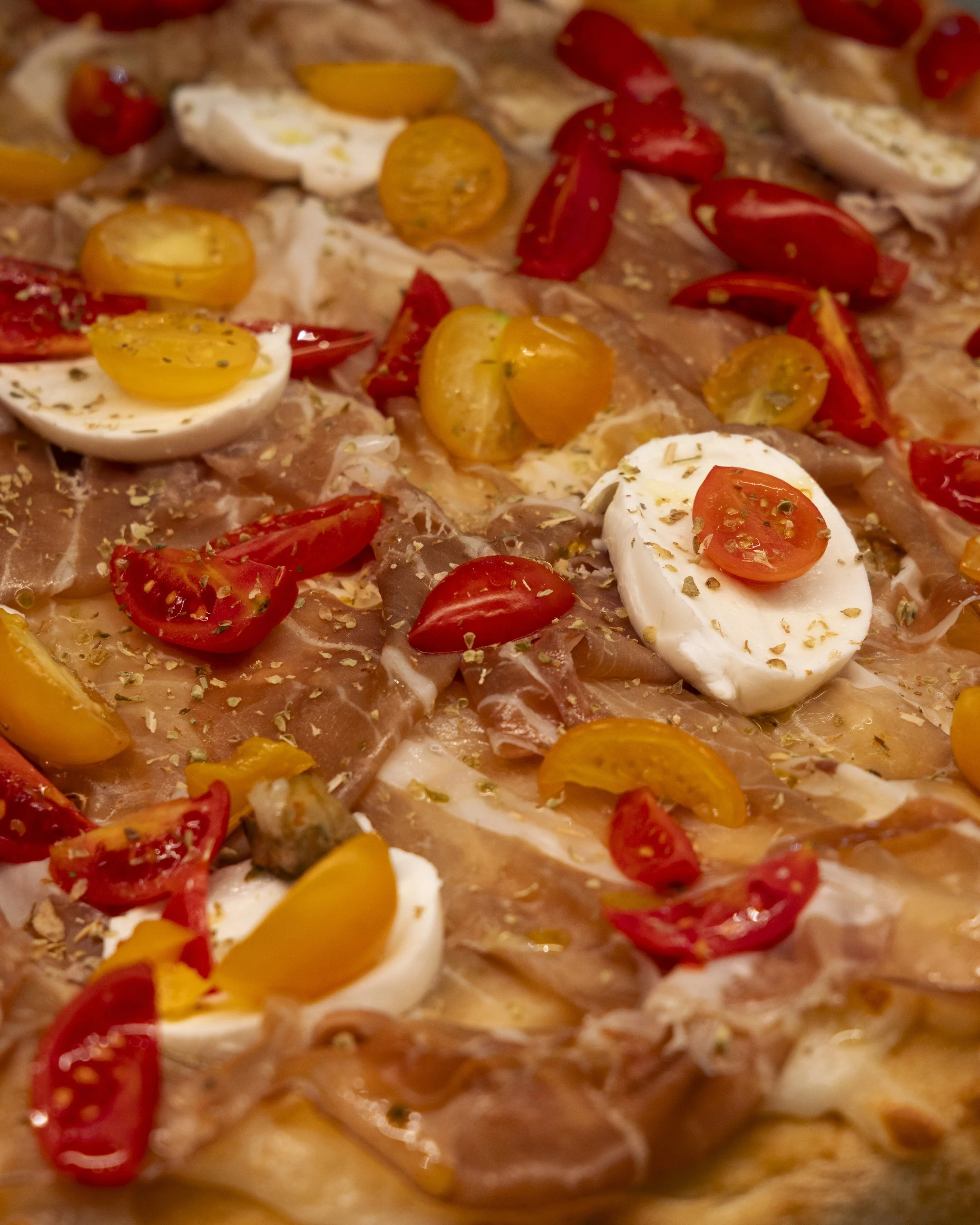 Pizza in teglia farcita