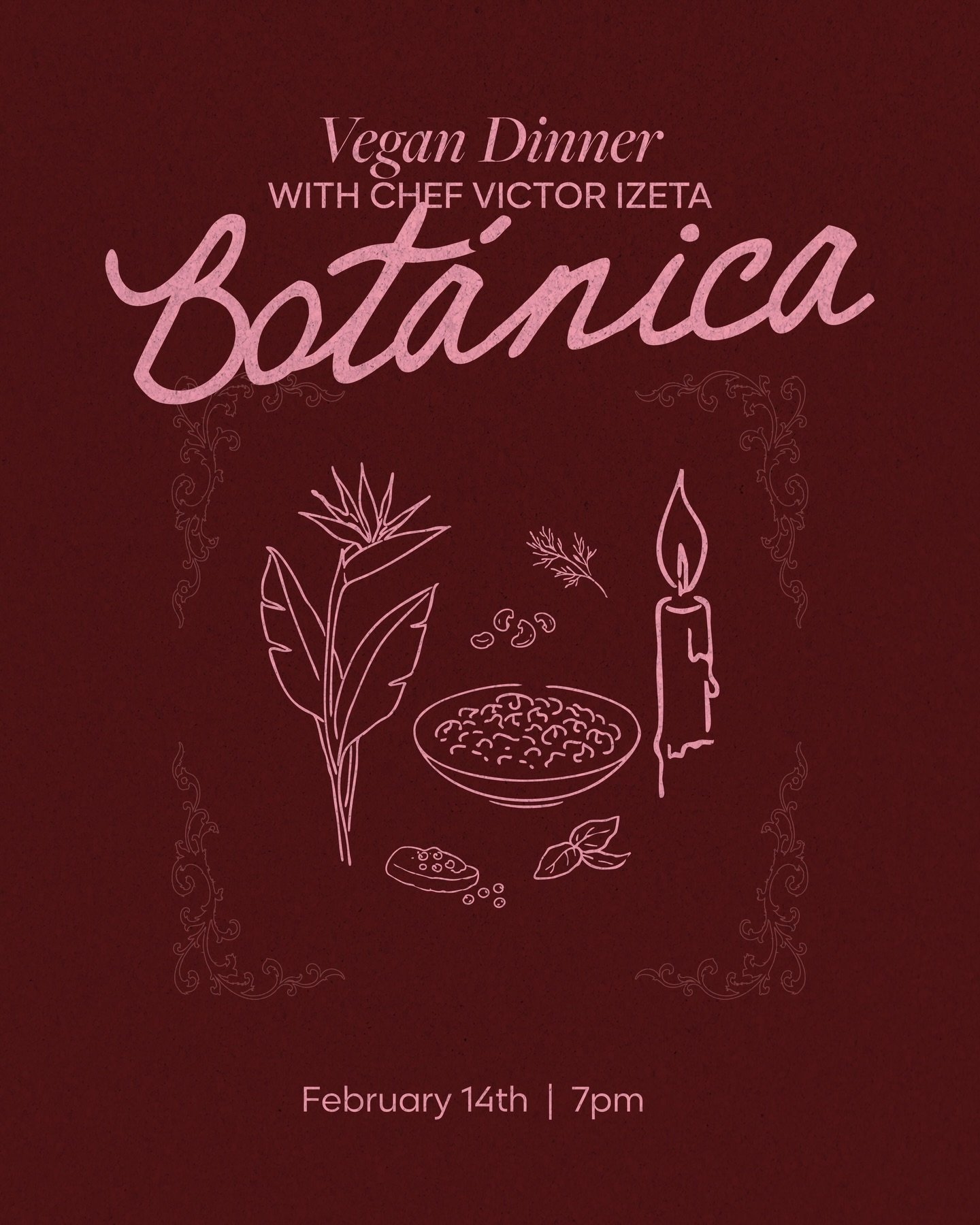 A table set with intention. A menu designed to be experienced.🍽️

This Saturday, Chef V&iacute;ctor Izeta brings a four-course vegan dinner to Casa Bot&aacute;nica. An intimate Valentine&rsquo;s experience rooted in flavor, atmosphere and connection