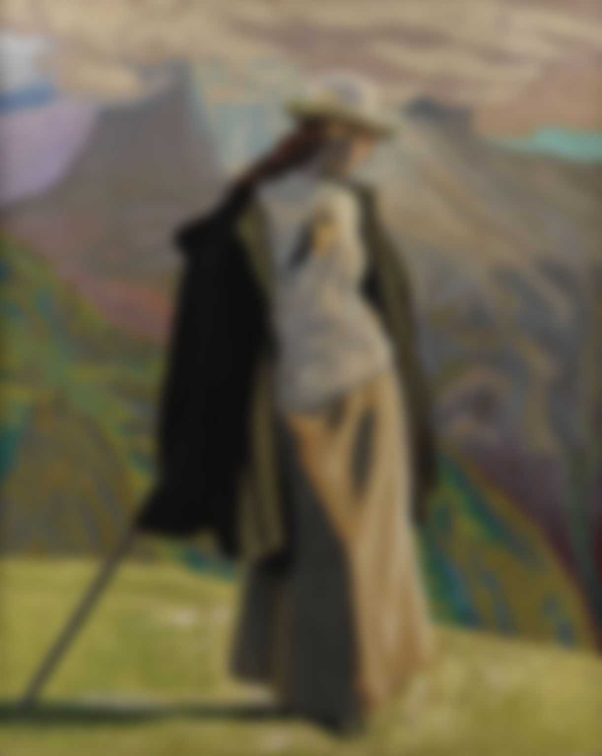 J.F. Willumsen (1863–1958) A Mountain Climber Oil on canvas 1912 Statens Museum for Kunst, Copenhagen © J.F. Willumsen / VISDA. THIS IMAGE IS BLURRED. DO NOT USE.