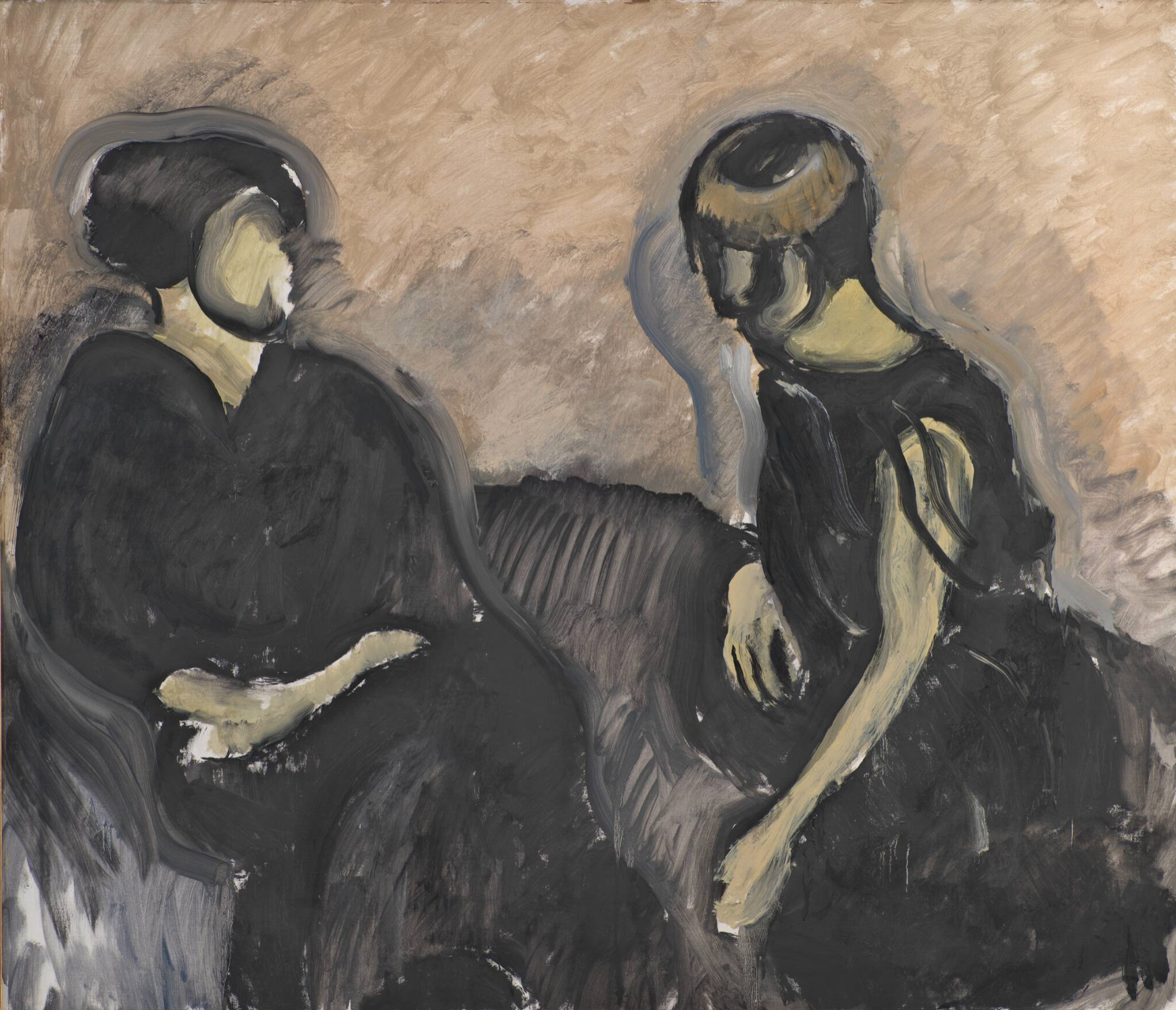 Harald Giersing (1881–1927). Two Ladies. Oil on canvas. 1922. Statens Museum for Kunst, Copenhagen.