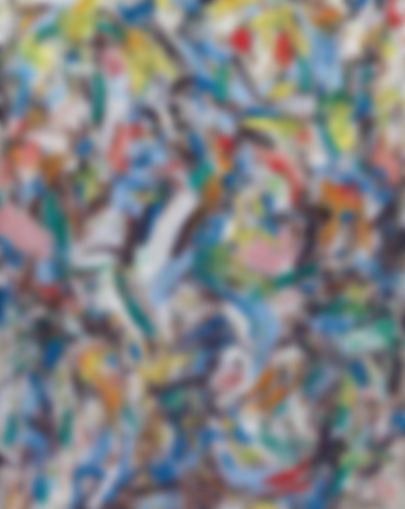 Asger Jorn (1914–1973). Written in Sand: Alpona. Oil on canvas. 1971. (c) Donation Jorn, Silkeborg/ VISDA. THIS IMAGE IS BLURRED. DO NOT USE.