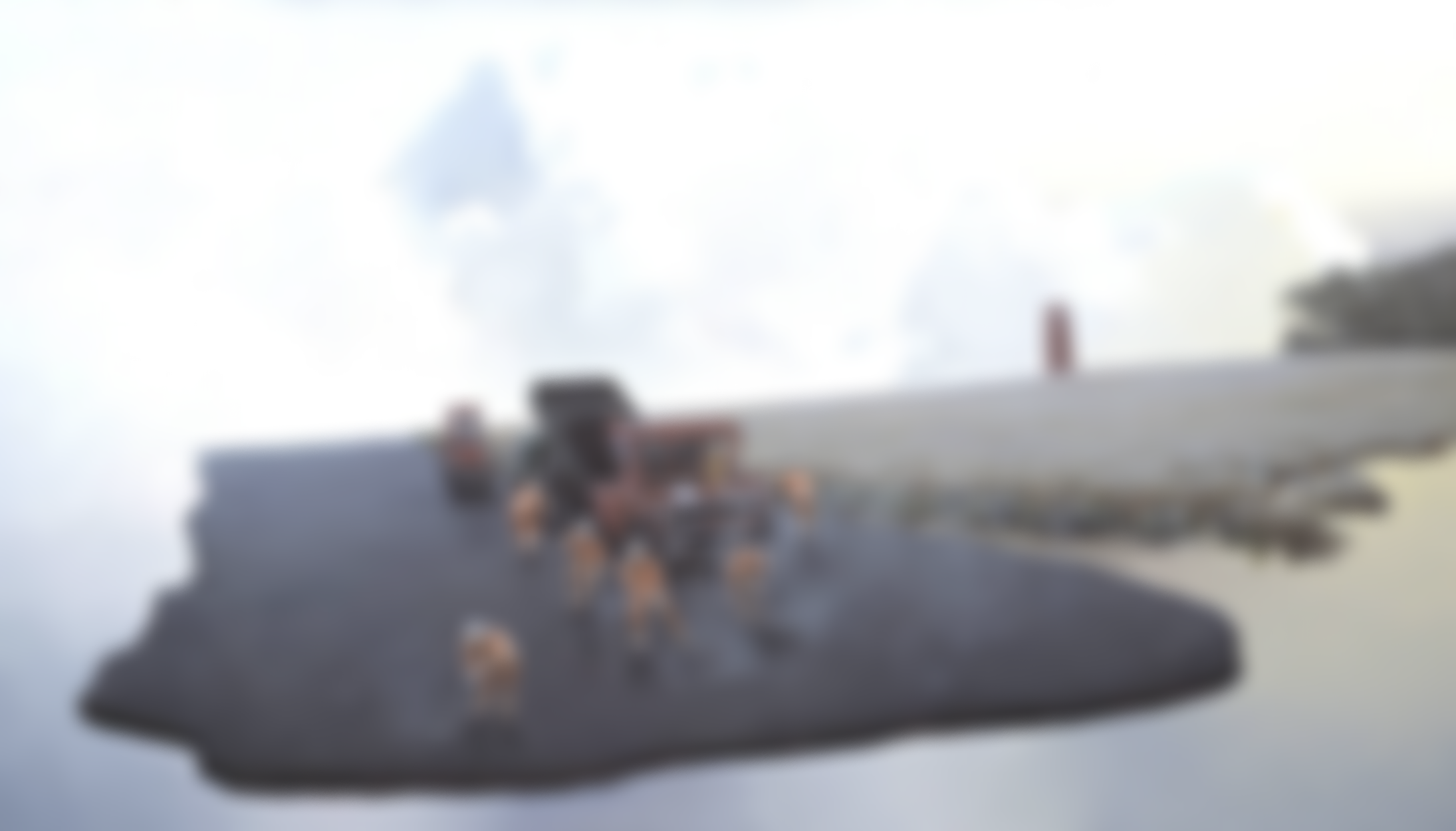 Poul Anker Bech (1942–2009). Asphalt Serenade. Oil on canvas. 2002. Statens Museum for Kunst, Copenhagen. © Poul Anker Bech / VISDA. THIS IMAGE IS BLURRED. DO NOT USE.