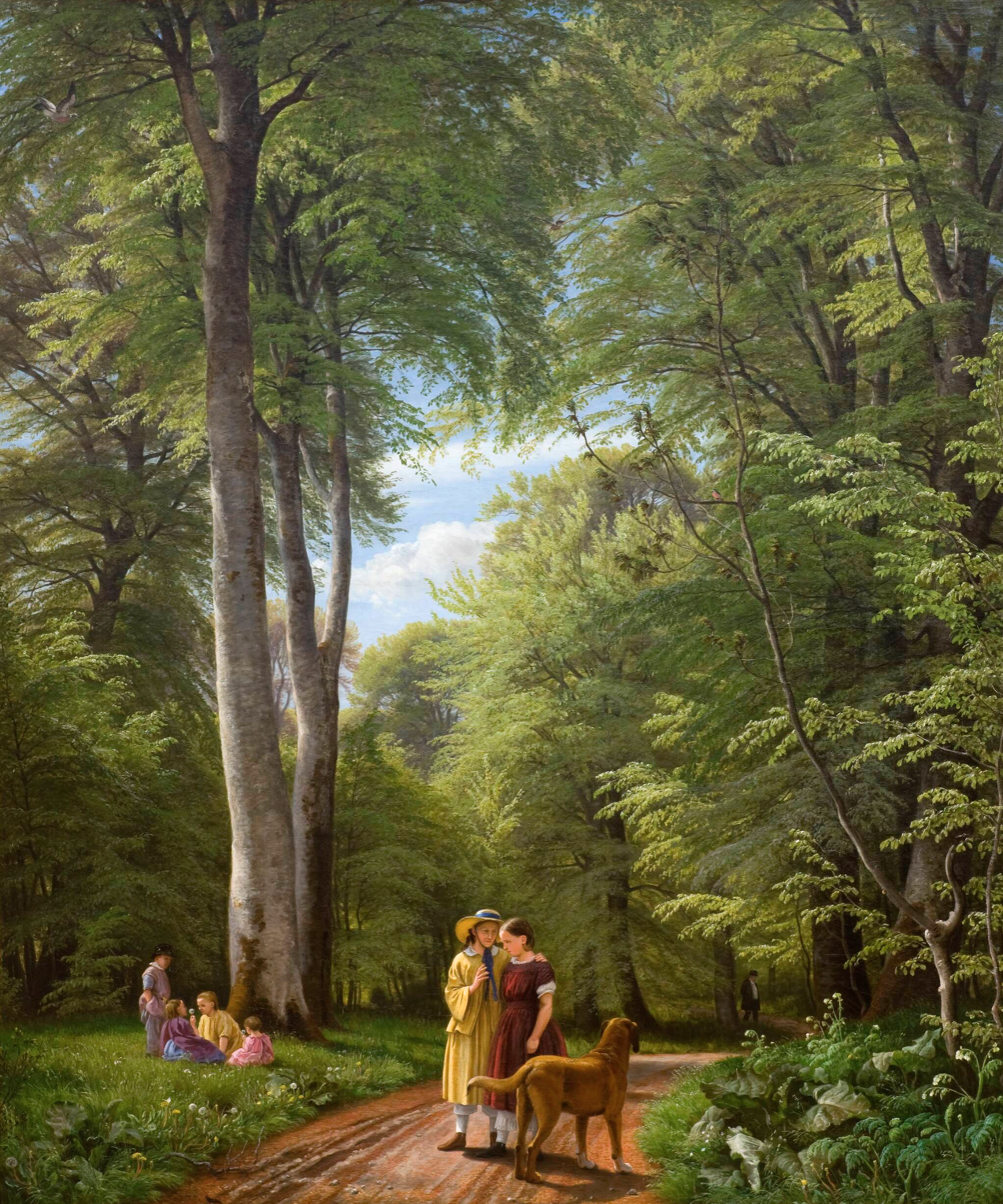 P.C. Skovgaard. A Beech Wood in May near Iselingen Manor, Zealand. Oil on canvas. 1857. Statens Museum for Kunst, Copenhagen.