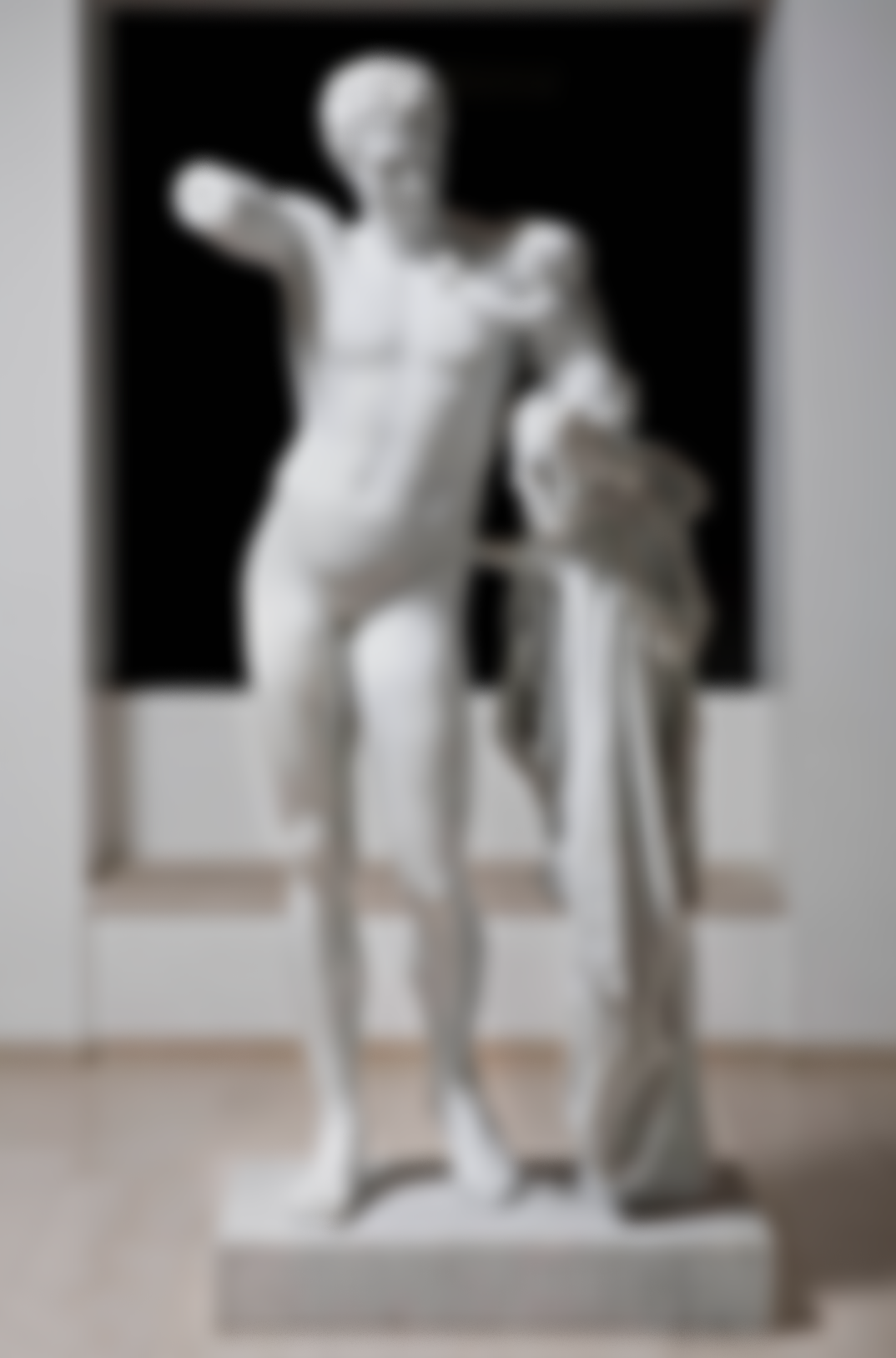 Christian Lemmerz (1959–). Adam-Kadmon. Marble. 1997–1998. Statens Museum for Kunst, Copenhagen. (c) Christian Lemmerz / VISDA. THIS IMAGE IS BLURRED. DO NOT USE.