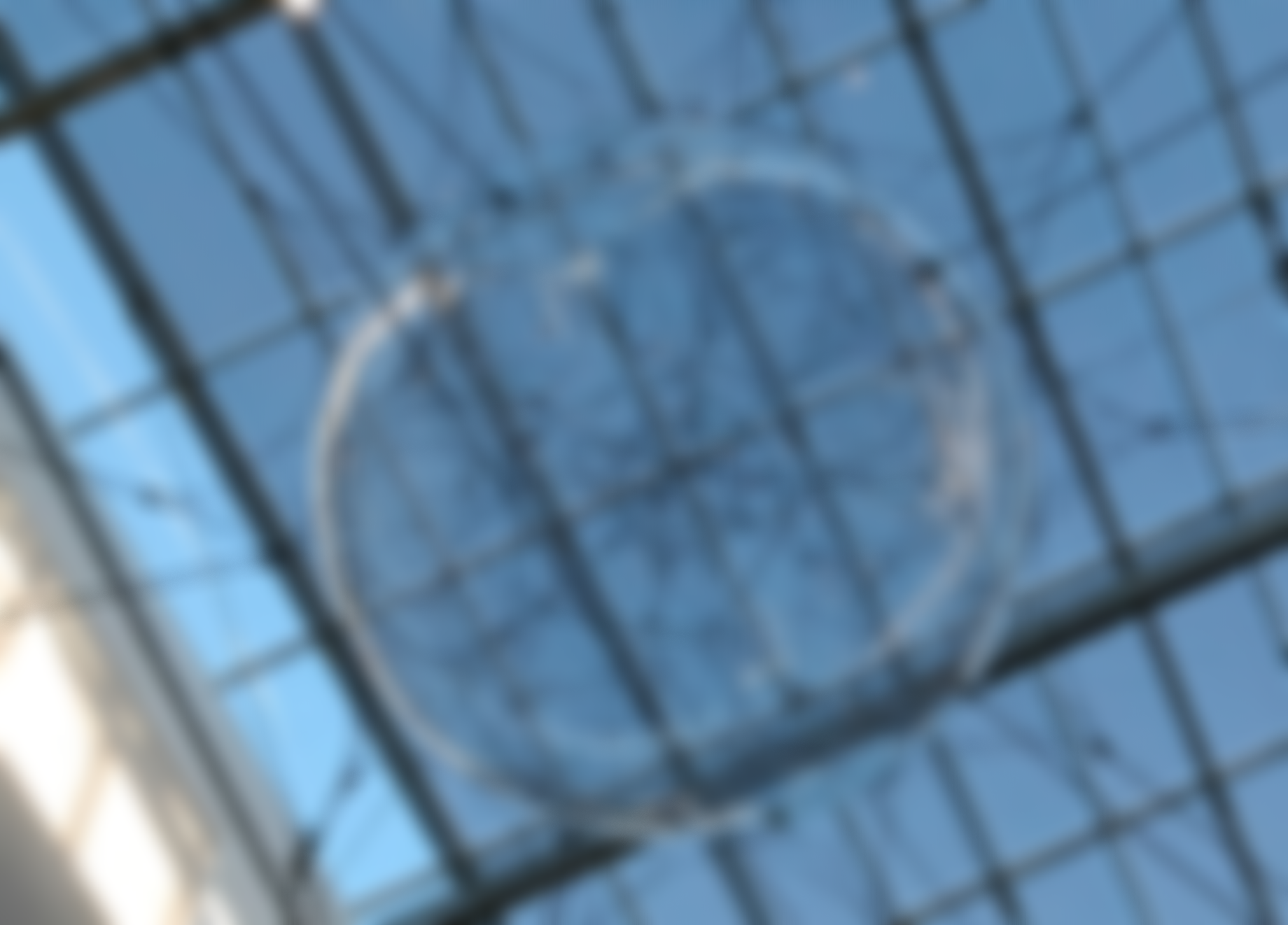 Tomas Saraceno (1973–). Biosphere. Plastic and rope. 2009. Statens Museum for Kunst, Copenhagen. (c) Tomas Saraceno / VISDA. THIS IMAGE IS BLURRED. DO NOT USE.