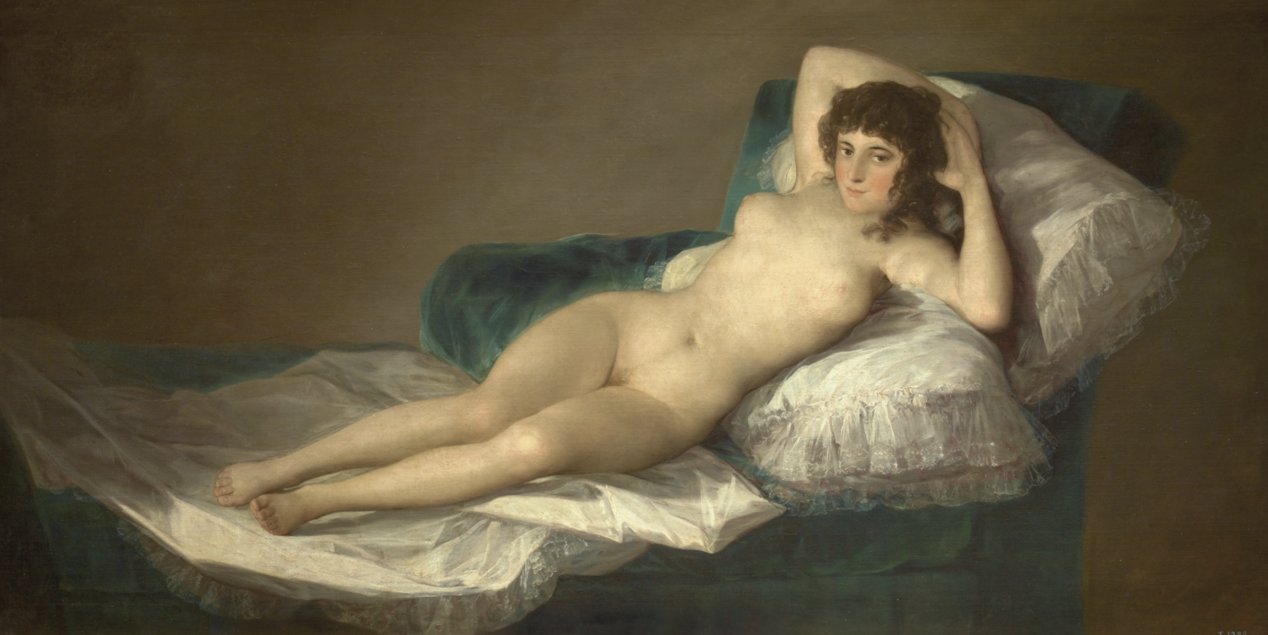 Francisco de Goya y Lucientes The Naked Maja Oil on canvas 1795–1800 The Prado Museum, Madrid