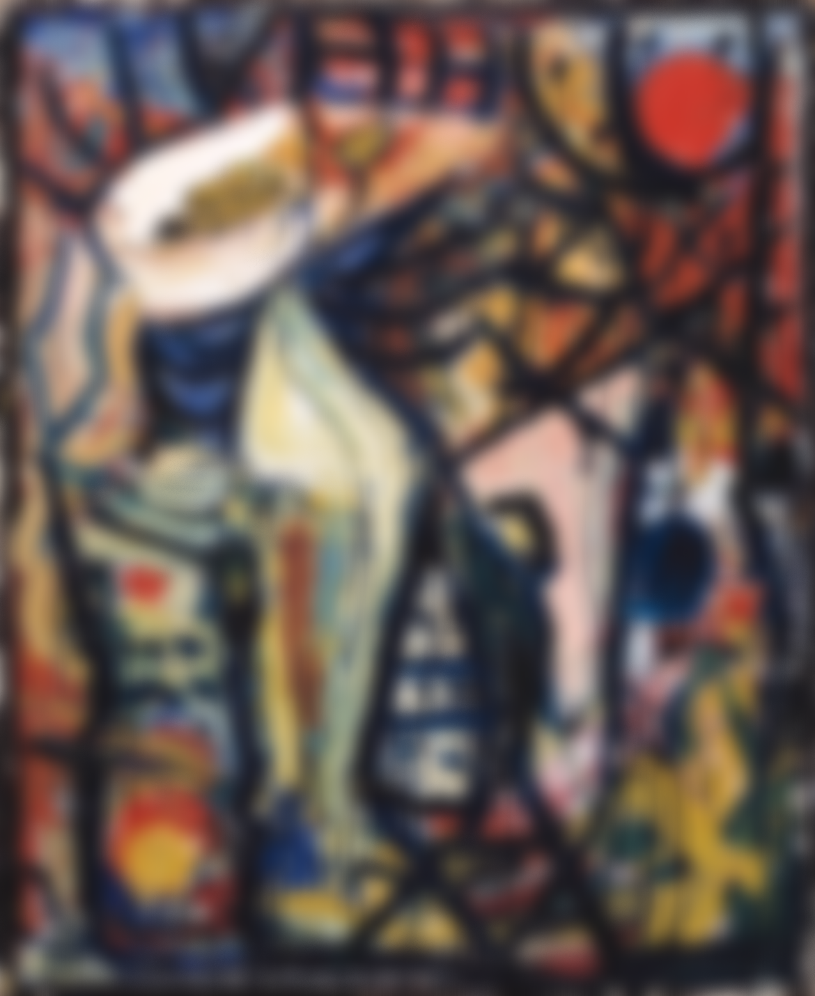 Egill Jacobsen (1910–1998). Accumulation. Oil on canvas. 1938. Statens Museum for Kunst, Copenhagen. (c) Egill Jacobsen / VISDA. THIS IMAGE IS BLURRED. DO NOT USE.