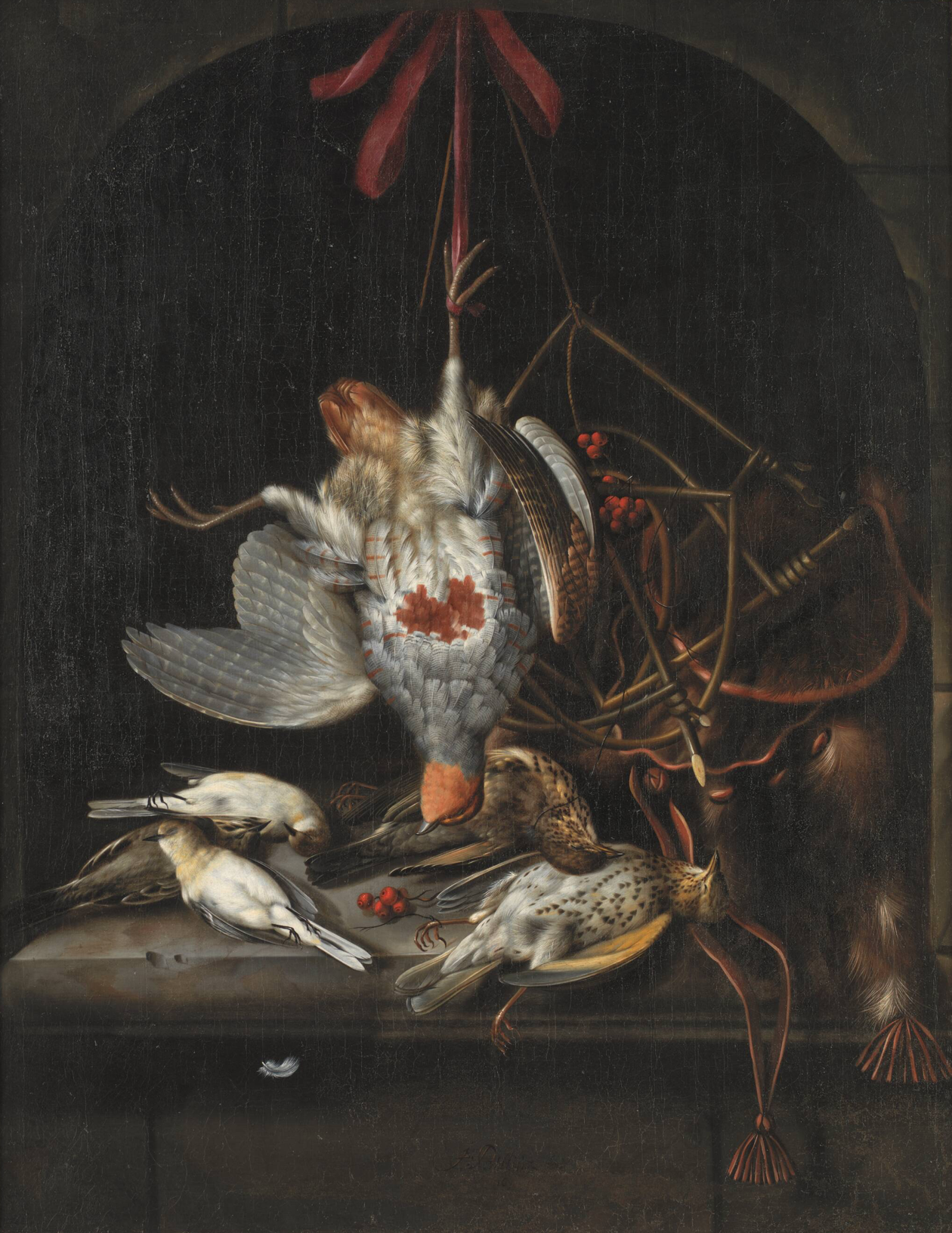 Jacob Biltius (1633–1681). Dead Wildfowl. Oil on canvas. 1674. Statens Museum for Kunst, Copenhagen.