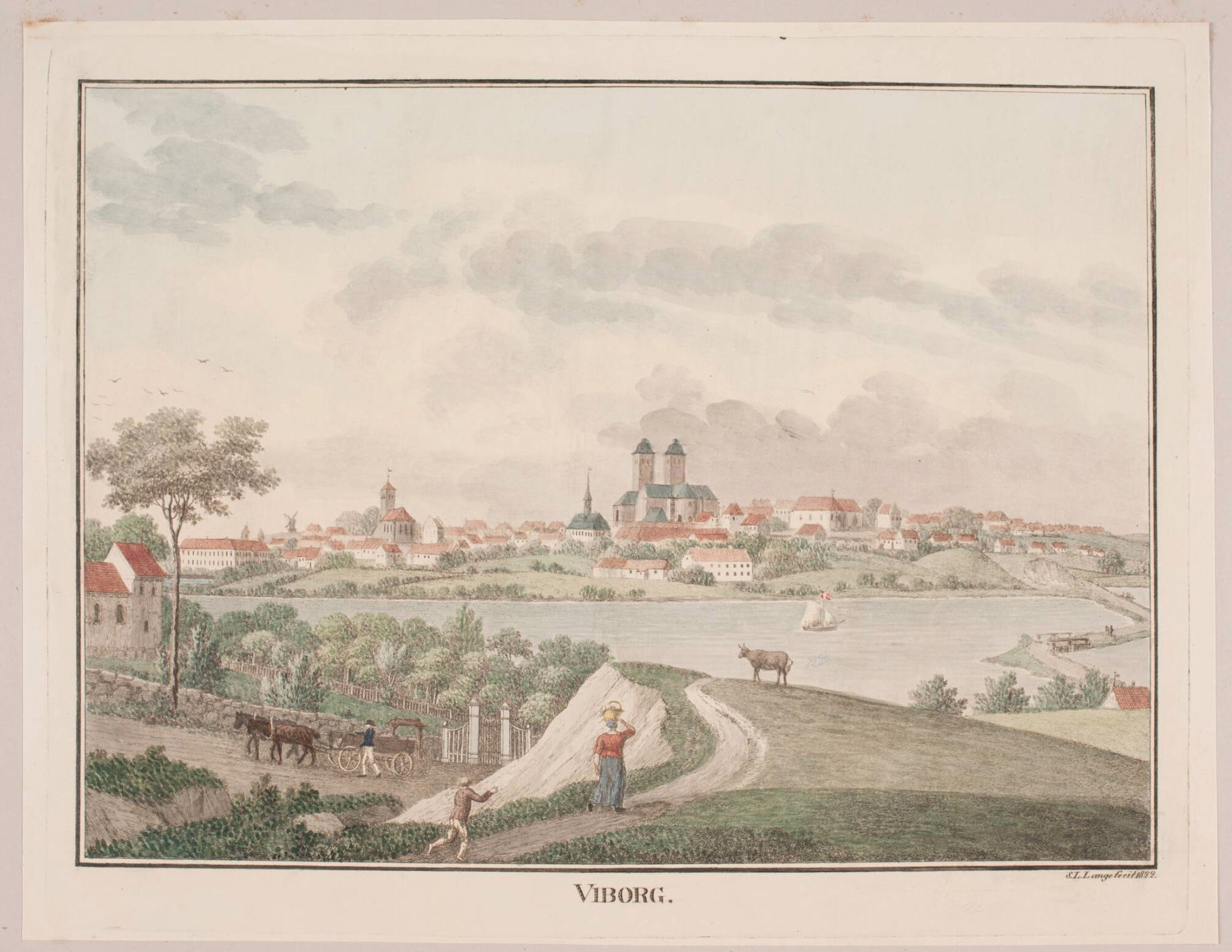 Søren L. Lange (1760–1828). Viborg. Etching. 1822. Statens Museum for Kunst, Copenhagen.